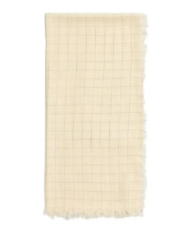 Checked Light Wool Scarf Checked Light Wool Scarf