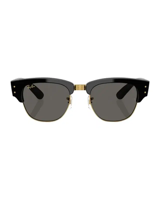 Ray-Ban Men 's RB0316S Mega Clubmaster A$AP ROCKY Blacked Out Collection Square Sunglasses