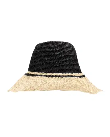 Toteme Two-Tone Paper Straw Hat | Thumbnail 1