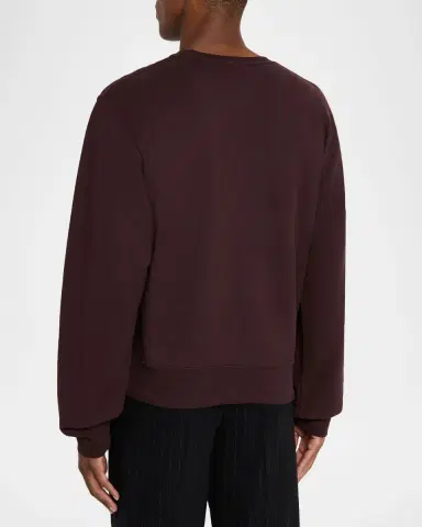 Saint Laurent Men's Solid Terry Sweater | Thumbnail 3