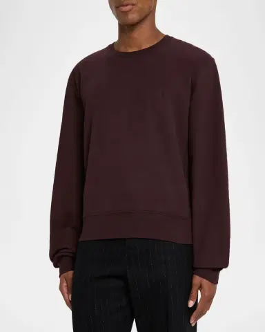 Saint Laurent Men's Solid Terry Sweater | Thumbnail 4