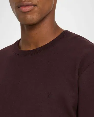 Saint Laurent Men's Solid Terry Sweater | Thumbnail 5