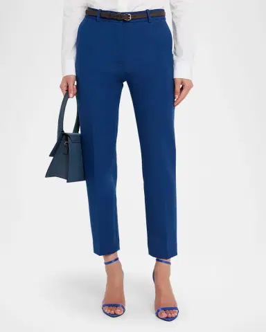 Joseph Coleman Cropped Bi-Stretch Toile Pants | Thumbnail 4 Joseph Coleman Cropped Bi-Stretch Toile Pants | Thumbnail 4