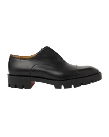 Christian Louboutin Men's Alpha Lion Flat Cap-Toe Lug-Sole Loafers | Thumbnail 1