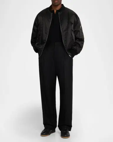 Saint Laurent Men's Oversized Boule Bomber Jacket | Thumbnail 2 Saint Laurent Men's Oversized Boule Bomber Jacket | Thumbnail 2