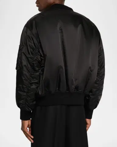 Saint Laurent Men's Oversized Boule Bomber Jacket | Thumbnail 3 Saint Laurent Men's Oversized Boule Bomber Jacket | Thumbnail 3