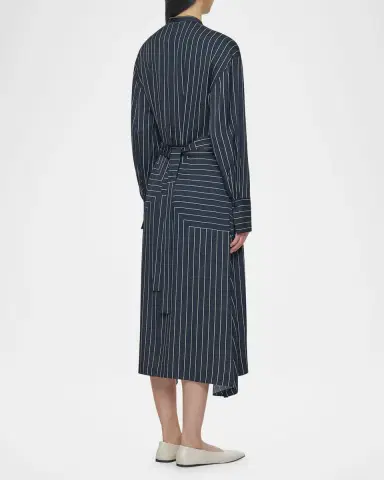 Joseph Orlana Striped Tie-Waist Midi Shirtdress | Thumbnail 3 Joseph Orlana Striped Tie-Waist Midi Shirtdress | Thumbnail 3