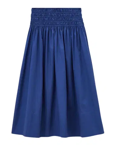 Joseph Leonie Smocked Cotton Midi Skirt | Thumbnail 2 Joseph Leonie Smocked Cotton Midi Skirt | Thumbnail 2
