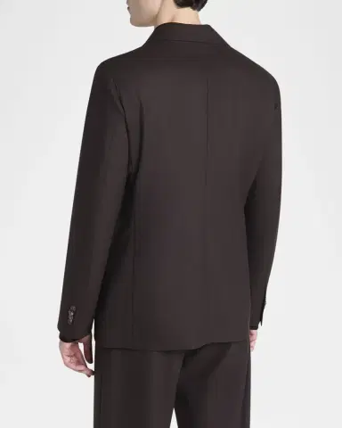 Giorgio Armani Men's Patch-Pocket Cashmere Stretch Soft Sport Coat | Thumbnail 3 Giorgio Armani Men's Patch-Pocket Cashmere Stretch Soft Sport Coat | Thumbnail 3