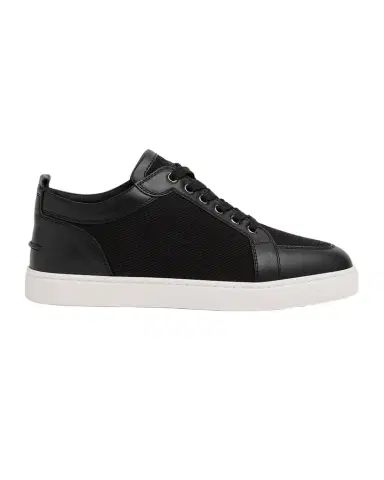 Christian Louboutin Men's Rantulow Leather and Twill Low-Top Sneakers | Thumbnail 1
