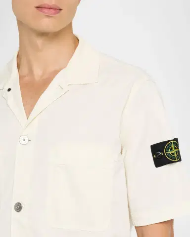 Stone Island Men's Cotton Twill Stretch Overshirt | Thumbnail 5