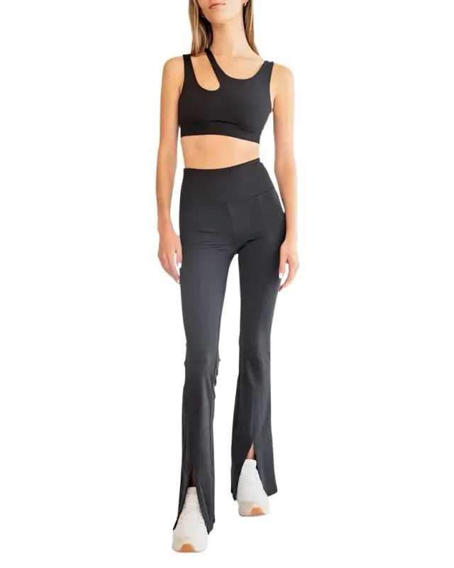 Cut Out Bootcut Leggings