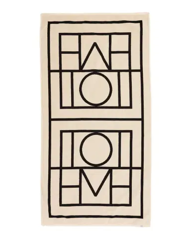 Toteme Monogram Jacquard Beach Towel | Thumbnail 1 Toteme Monogram Jacquard Beach Towel | Thumbnail 1