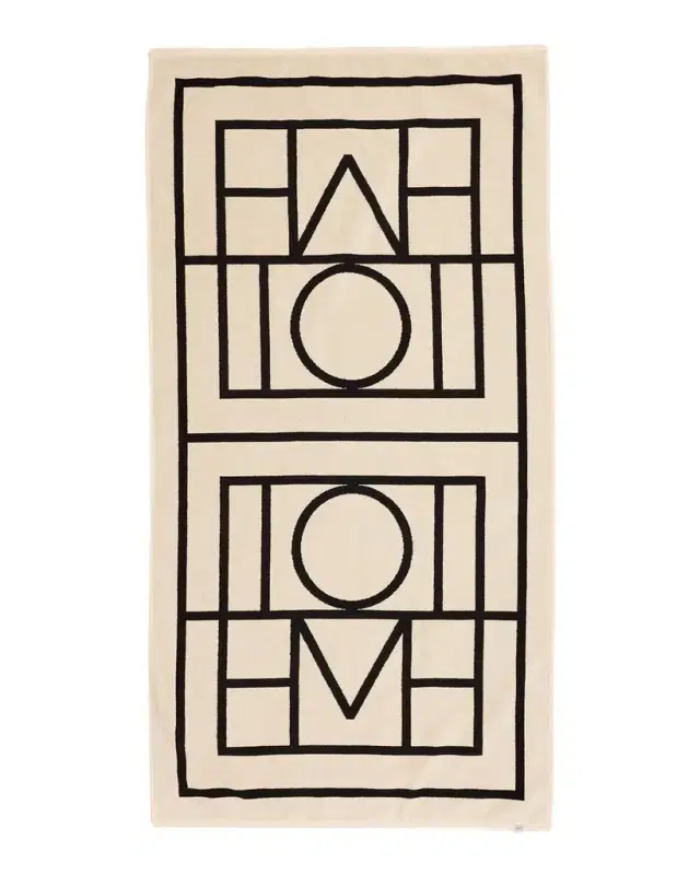 Toteme Monogram Jacquard Beach Towel