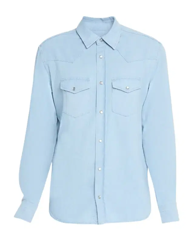Men 's Chambray Slim Fit Snap-Front Western Shirt Men 's Chambray Slim Fit Snap-Front Western Shirt