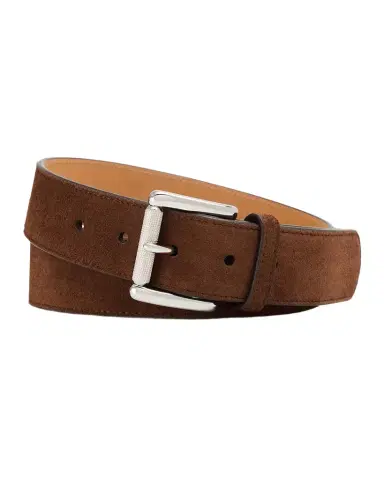 Ralph Lauren Purple Label Suede Roller-Buckle Belt | Thumbnail 1 Ralph Lauren Purple Label Suede Roller-Buckle Belt | Thumbnail 1