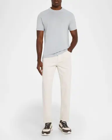 Brunello Cucinelli Men 's Washed Suede and Calfskin Runner Sneakers | Thumbnail 3