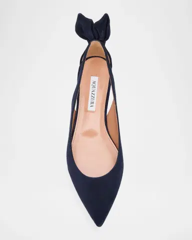 Aquazzura Suede Bow Tie Ballet Flats | Thumbnail 6 Aquazzura Suede Bow Tie Ballet Flats | Thumbnail 6