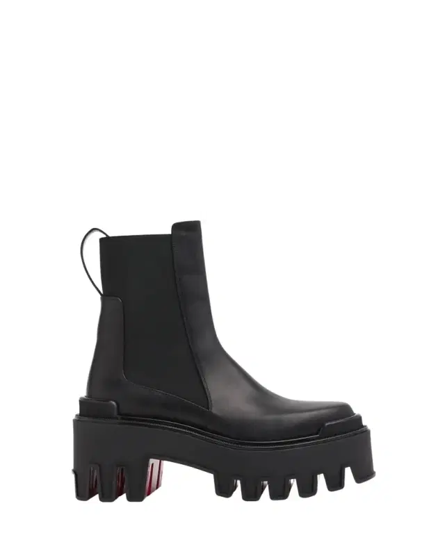 80mm Marcharcroc Platform Leather Chelsea Boots