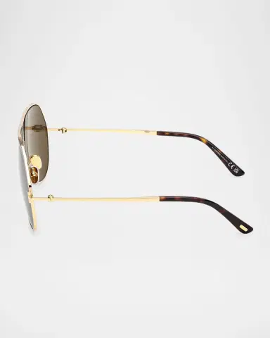 Tom Ford Men's Rickie-02 Metal Aviator Sunglasses | Thumbnail 3 Tom Ford Men's Rickie-02 Metal Aviator Sunglasses | Thumbnail 3