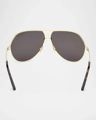 Tom Ford Men's Rickie-02 Metal Aviator Sunglasses | Thumbnail 4 Tom Ford Men's Rickie-02 Metal Aviator Sunglasses | Thumbnail 4