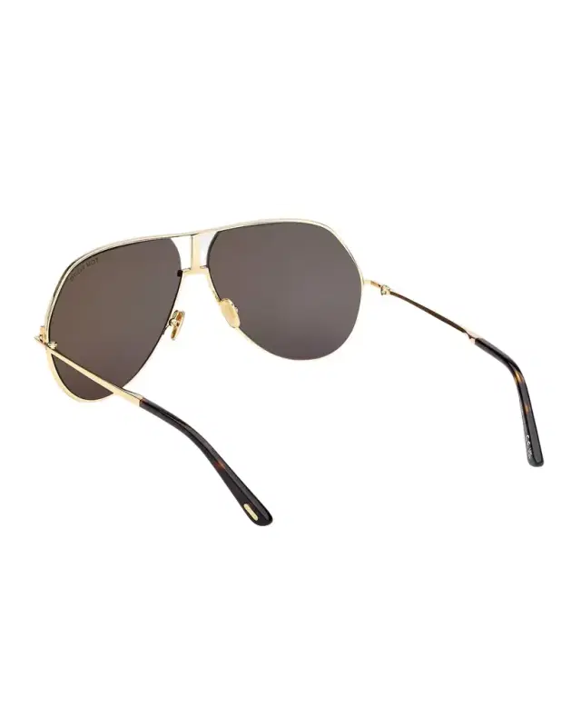 Men 's Rickie-02 Metal Aviator Sunglasses