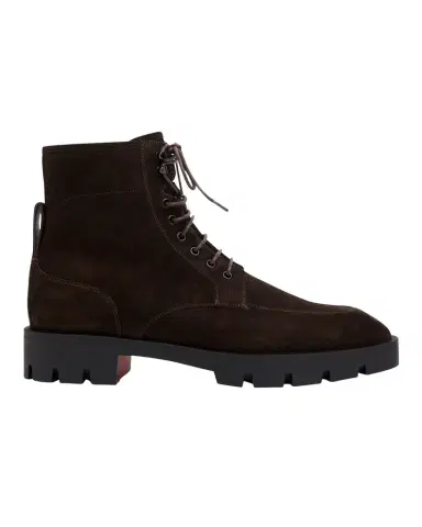 Christian Louboutin Men's Caracolo Lion Calf Leather Boots | Thumbnail 1
