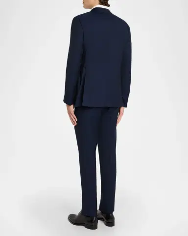 Giorgio Armani Men's Wool and Viscose Textured Two-Piece Suit | Thumbnail 3