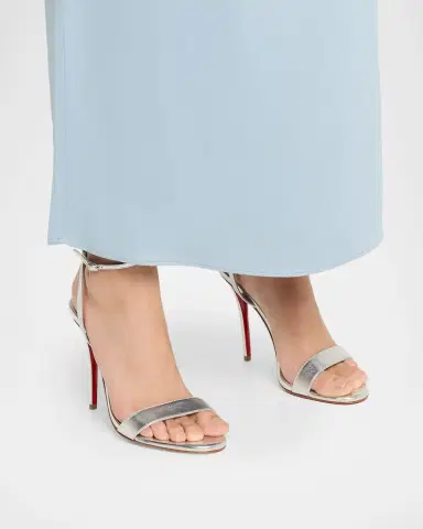 Christian Louboutin 100mm Miss Z Metallic Leather Sandals | Thumbnail 2 Christian Louboutin 100mm Miss Z Metallic Leather Sandals | Thumbnail 2