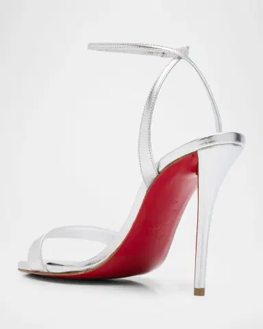 Christian Louboutin 100mm Miss Z Metallic Leather Sandals | Thumbnail 4 Christian Louboutin 100mm Miss Z Metallic Leather Sandals | Thumbnail 4