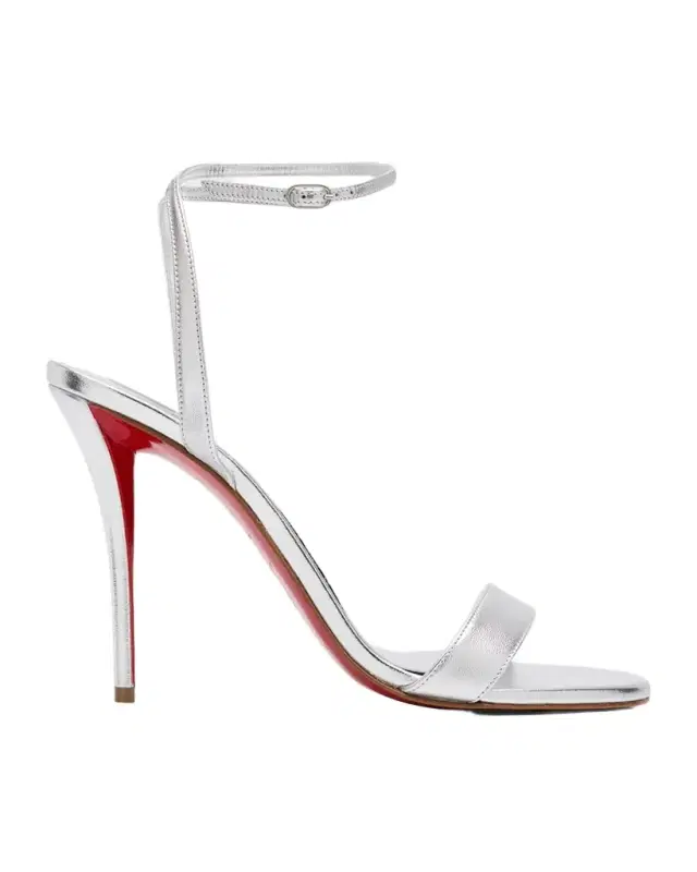 Christian Louboutin 100mm Miss Z Metallic Leather Sandals