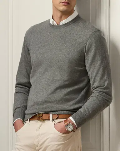 Ralph Lauren Purple Label Cashmere Crewneck Sweater | Thumbnail 4