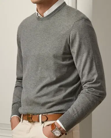 Ralph Lauren Purple Label Cashmere Crewneck Sweater | Thumbnail 6