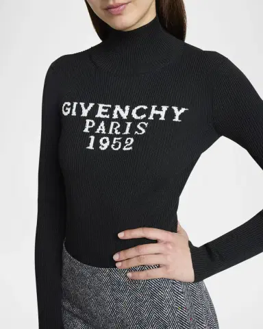 Givenchy High-Neck Logo-Print Bodysuit | Thumbnail 5