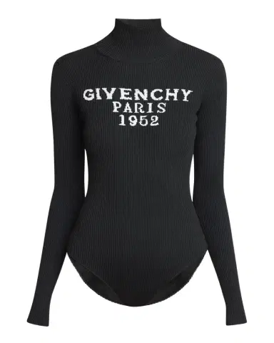 Givenchy High-Neck Logo-Print Bodysuit | Thumbnail 1