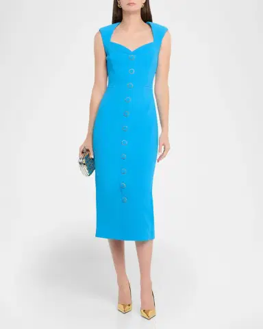 Rebecca Vallance Skyla Sleeveless Bodycon Midi Dress | Thumbnail 2 Rebecca Vallance Skyla Sleeveless Bodycon Midi Dress | Thumbnail 2