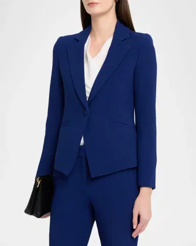 Emporio Armani Single-Button Cutaway Blazer | Thumbnail 4 Emporio Armani Single-Button Cutaway Blazer | Thumbnail 4