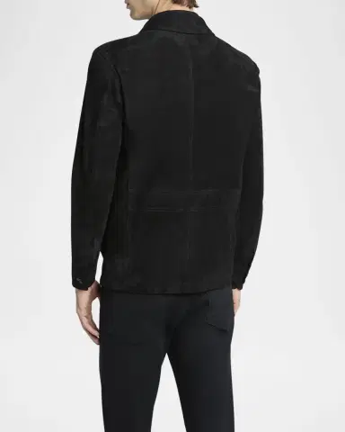 Tom Ford Men's Suede Four-Pocket Military Jacket | Thumbnail 3