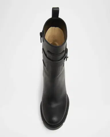 Christian Louboutin 100mm Dianouchett Leather Red Lug Sole Ankle Boots | Thumbnail 4 Christian Louboutin 100mm Dianouchett Leather Red Lug Sole Ankle Boots | Thumbnail 4