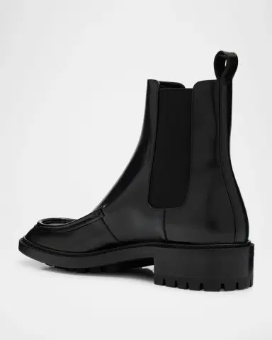 Saint Laurent Men's Joe Smooth Leather Lug-Sole Chelsea Boots | Thumbnail 2 Saint Laurent Men's Joe Smooth Leather Lug-Sole Chelsea Boots | Thumbnail 2