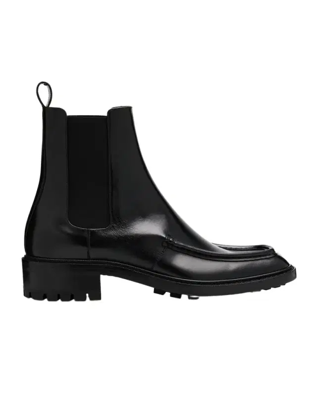 Saint Laurent Men 's Joe Smooth Leather Lug-Sole Chelsea Boots