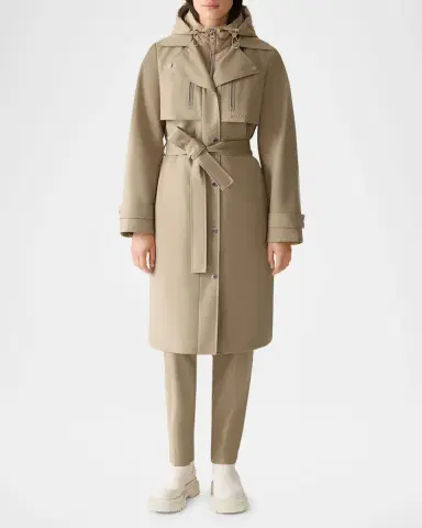 Mackage Siobhan Trench Coat with Removable Down Bib | Thumbnail 2 Mackage Siobhan Trench Coat with Removable Down Bib | Thumbnail 2