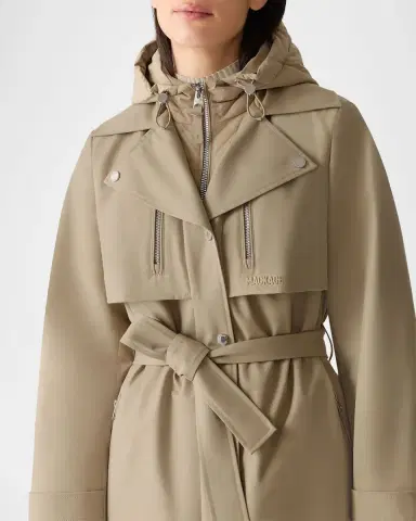Mackage Siobhan Trench Coat with Removable Down Bib | Thumbnail 5 Mackage Siobhan Trench Coat with Removable Down Bib | Thumbnail 5
