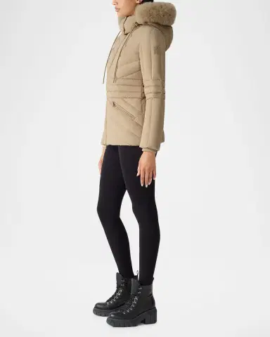 Mackage Nadia-SH Quilted Down Jacket with Detachable Hood | Thumbnail 3 Mackage Nadia-SH Quilted Down Jacket with Detachable Hood | Thumbnail 3