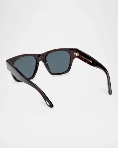 Tom Ford Men's Caine-02 Acetate Square Sunglasses | Thumbnail 2