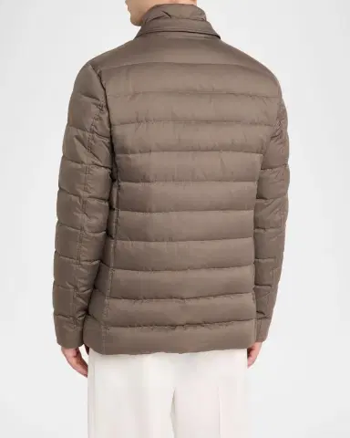 HERNO Men's Quilted Blazer w/ Bib | Thumbnail 3