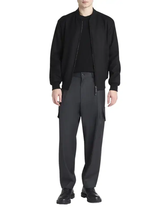 Men 's Cashmere Full-Zip Bomber Jacket