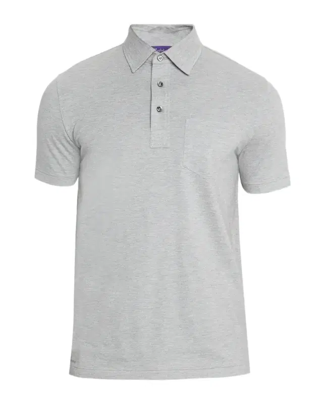 Cotton-Cashmere Piqué Polo Shirt