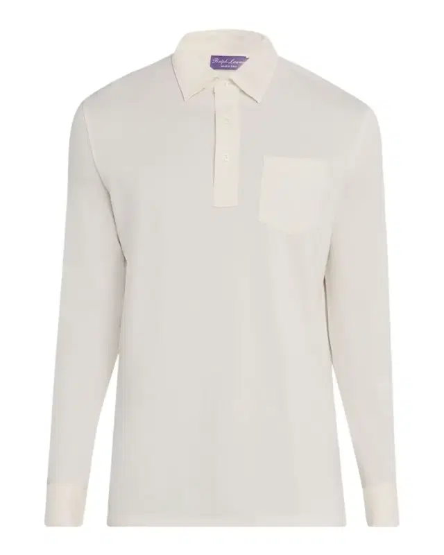 Ralph Lauren Purple Label Cotton-Cashmere Piqué Polo Shirt