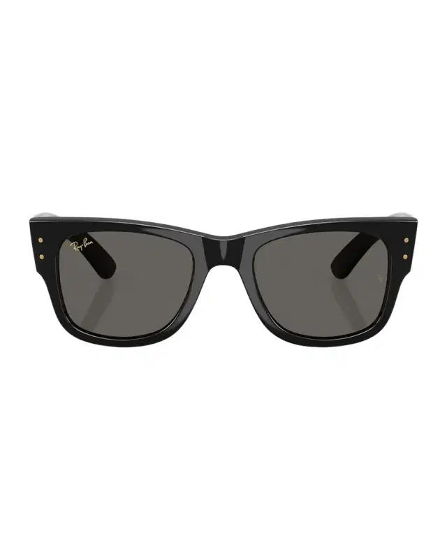 Ray-Ban Men 's RB0840S Mega Wayfarer A$AP ROCKY Blacked Out Collection Square Sunglasses